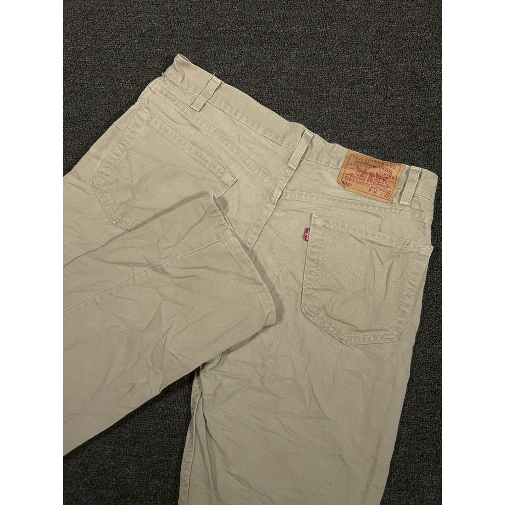 Vintage Levi's 505 Jeans Men's 36x32 (Fits 35x31) Beige Denim Made In USA